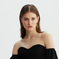 Opposite Side Evil Eye Earrings