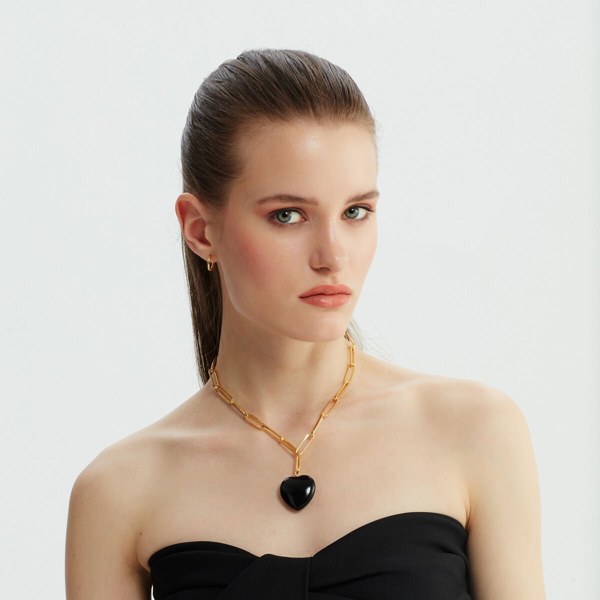 Black Heart Necklace