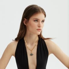 Green Evil Eye Necklace