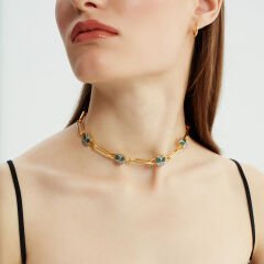 In Line Owls Necklace