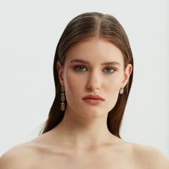 In Line Owls Earrings